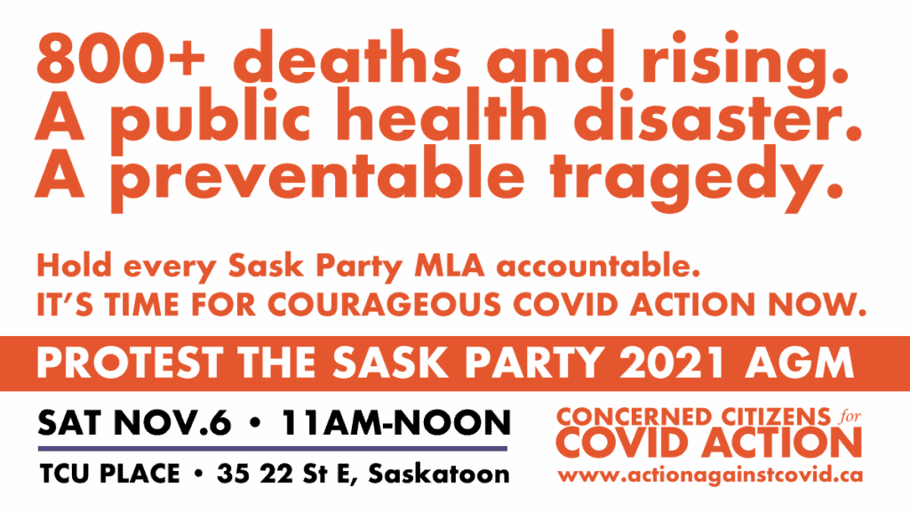 Protest the Sask Party Convention / AGM