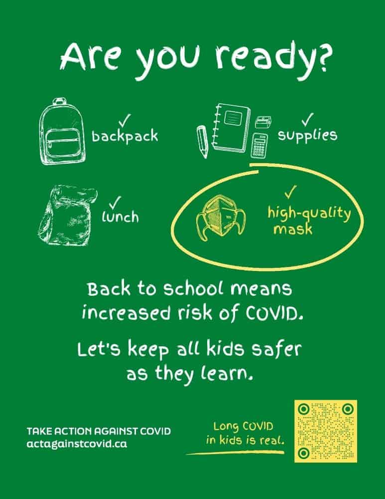 Are you ready? Let's keep all kids safe as they learn. (colour poster)