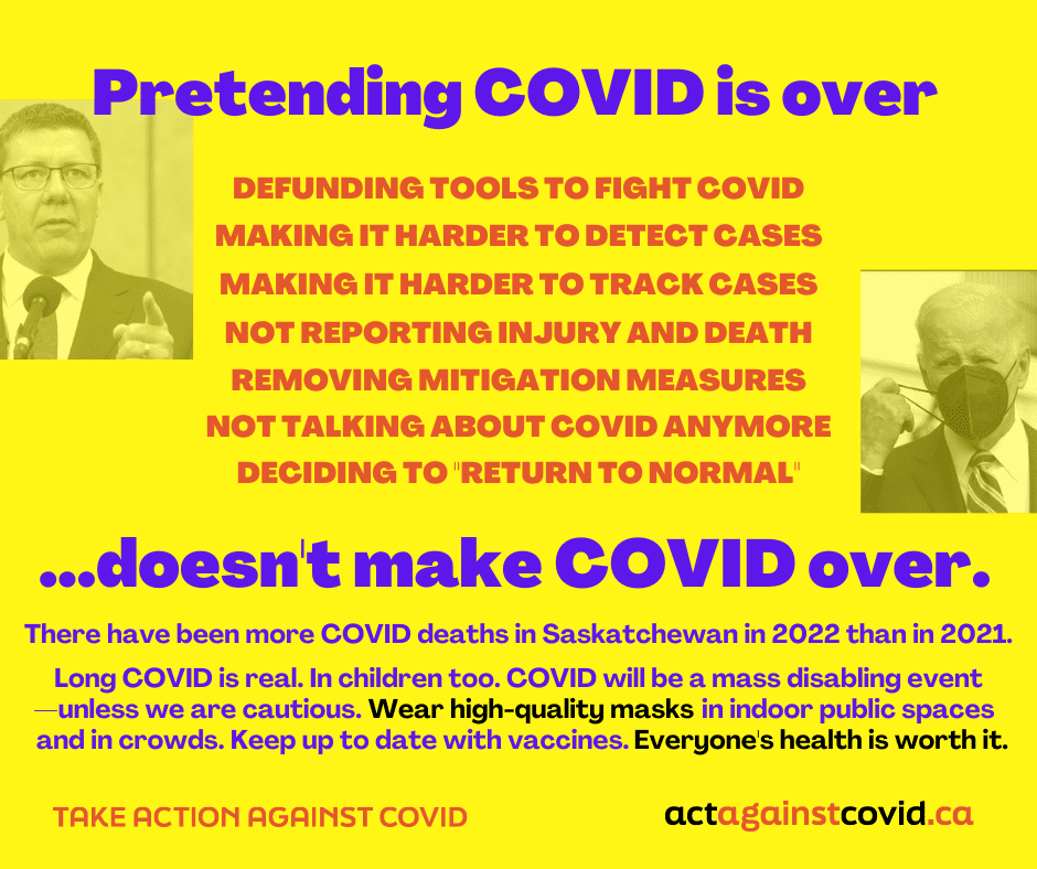 Pretending COVID is over doesn't make COVID over