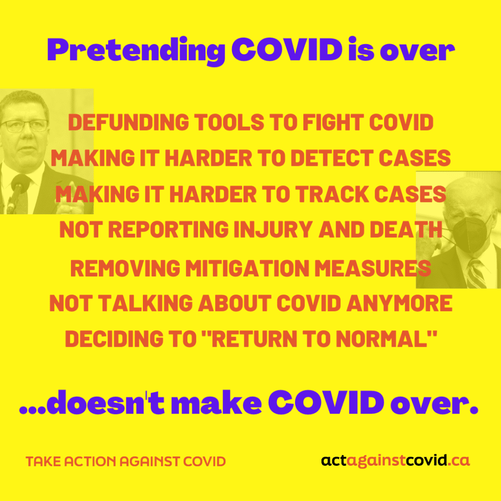 Pretending COVID is over doesn't make COVID over.